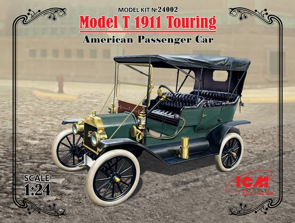 Modell T 1910 Touring, Amerikanische Passenger Auto 1:24 Kunststoff Kit Icm-image