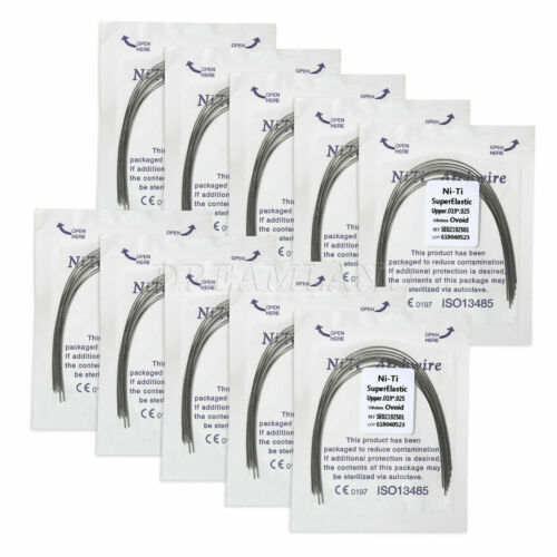 10 Packs Orthodontic Dental Super Elastic Niti Ovoid/Oval Arch Wires Rectangular - Picture 64 of 83