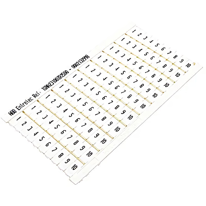 1SNA231002R2500, Entrelec, RC510 Terminal Block Markers pre-printed, Lot of 2