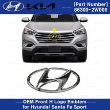 863002W000 OEM Front H logo Emblem for Hyundai Santa Fe Sport 2013-2016