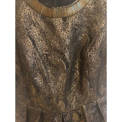 Romeo + Juliet Couture- Womens gold and black metallic dress size Large |  eBay