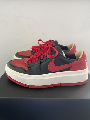 Nike Air Jordan 1 Elevate Low SE Black/Sail/Gym Red Size W8.5/ M7