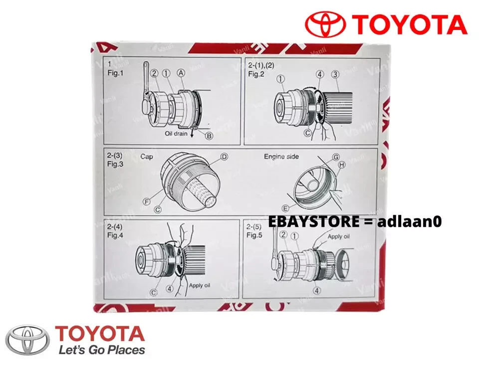 丰田 COROLLA PRIUS SCION IM XD 油过滤器 5 件套 正品 原始设备制造商 04152-YZZA6 — 第 4/4 张图片