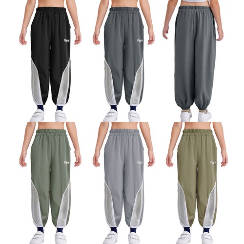 Kids Boys Sweatpants Workout Trousers Breathable Pants Quick-Drying Exercise - 第 2/38 張圖片
