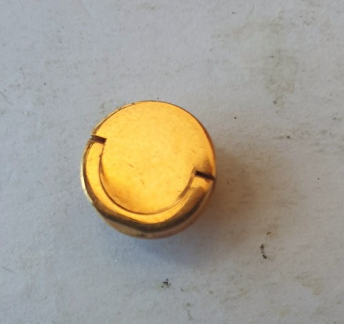 ST Dupont L1 BR large gold valve cap, tappo gas oro ricarica rossa BRAND NEW NOS
