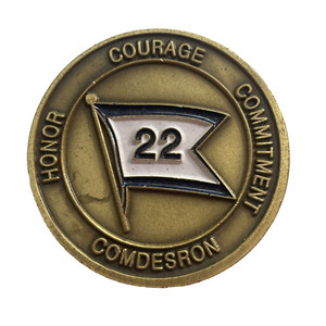 NAVY DESTROYER SQUADRON TWENTY TWO - DOUBLE DEUCE Challenge Coin