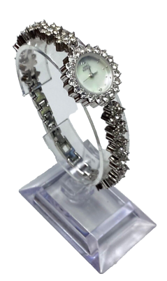 Anne Klein Flower Time piece Anne Klein II Womens Watch Gemstone Floral Band Round MOP  main image 4