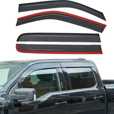 JOYTUTUS Vent Visor Fit 2015-2024 F150 & 2017-2024 Raptor Crew Cab Rain Guards