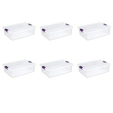 Sterilite 17551706 32 Quart 30 Liter Clear St...