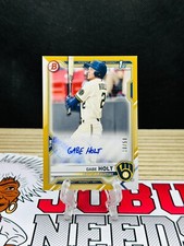 2021 Bowman - Paper Prospect Autographs Gold Border #PAPR-GH Gabe Holt /50 RC