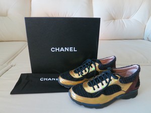 chanel tweed trainers
