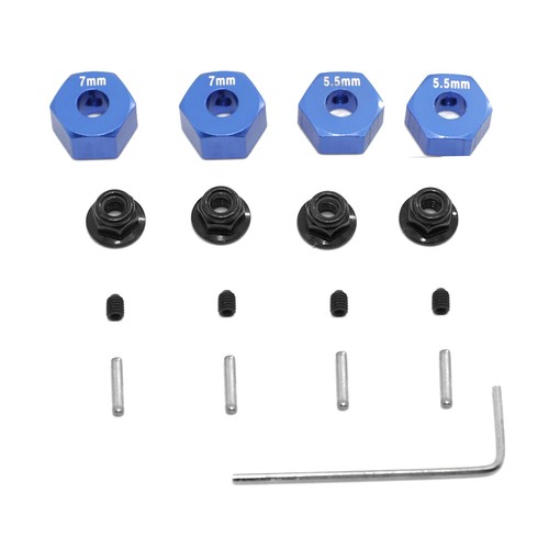 Metal 12mm Hex Wheel Hub For Traxxas 1/10 Slash Rustler Stampede 2wd 1654 3654 - Picture 8 of 10