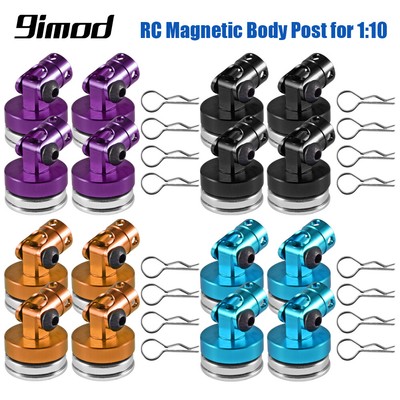 4pcs RC Magnetic Body Post Metall RC Car Shell Mount Column Clips für 1/10 Autos