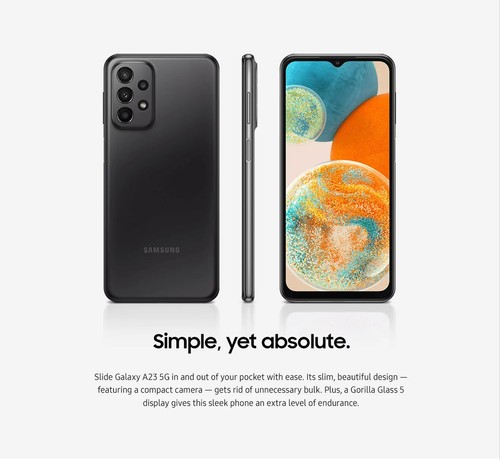 New Samsung Galaxy A23 5G 6.6" 64 GB Black (Boost Mobile) Sim Included - Afbeelding 2 van 4