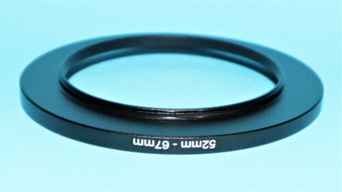Brand New 52mm to 67mm 52-67mm Metal Step-Up Stepping Ring Filter Adapter - Picture 3 of 8