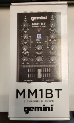 gemini MM1BT 中古美品 Gemini MM1 BT Professional 2-Channel DJ Mixer | eBay