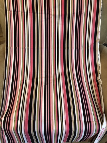 “Beach Umbrella” Fabric Authentic Village Screen Print 71”x55”. Made In The USA - Picture 4 of 5
