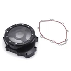 Black & Clear CNC Left Engine Stator Cover Crankcase For YAMAHA YZF R1 1998-2003