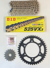 DID Gold X-Ring Chain & JT Front Rear Black S...