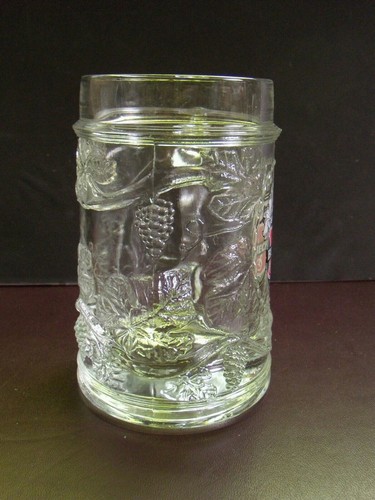Beck's Glass Beer Mug - heavy glass embossed w/grape vines - holds 12 ounces - Picture 6 of 12