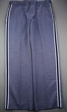 Vintage Men's Riverside Flat Front Chino Pants Blue USA Made Sz 38 (Msr 37x30)
