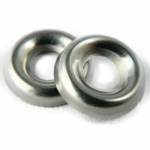 Stainless Steel Cup Washer Finishing Countersunk 1/4" Qty 25 - Picture 1 of 2