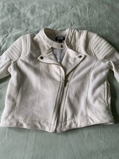 Disney Star Wars Storm Trooper White Girls Jacket size 10/12 