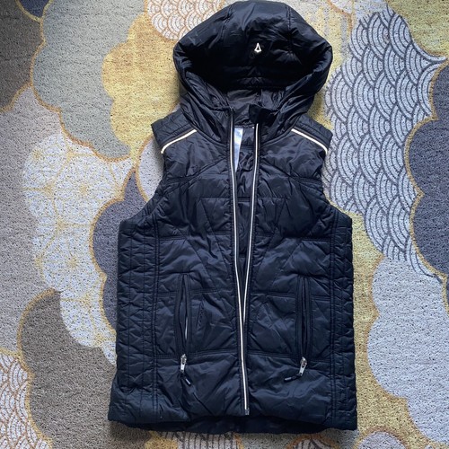 Reversible black Winter Puffer Vest 