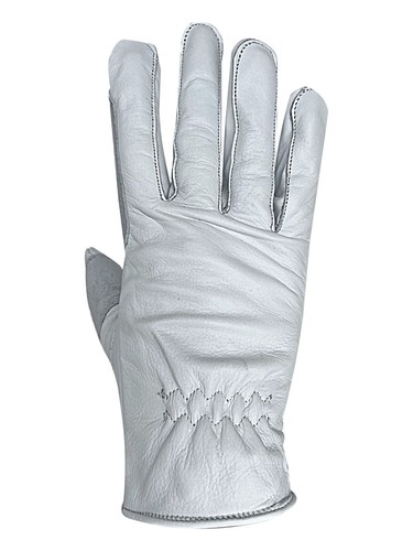 Guanti in pelle polo equitazione bianco nero marrone marrone - Foto 11 di 17