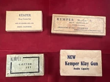 VTG Kemper Clay Lot of 4 - Rose Cutter, Flower Cutter, Ejector and Klay Gun Sets