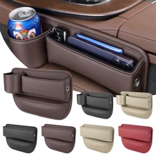 NEW Left Right Side Car Seat Gap Filler Phone Holder Storage Box Organizer Bag