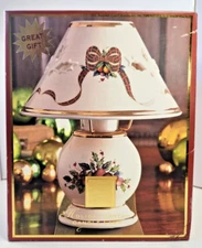 LENOX FOR THE HOLIDAYS HOLIDAY TARTAN CANDLE LAMP W/ BOX