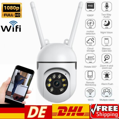 2.4G WIFI IP NETZWERK CAMERA   1080P HD FUNK WLAN AUßEN ÜBERWACHUNGSKAMERA