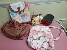 LOT Of 5 Unique Women’s Purses / Handbags Mixed Brands & Styles - Pre-Owned