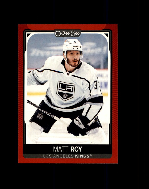 #142 Matt Roy Los Angeles Kings 2021-22 O-Pee-Chee Red Border Parallel SP