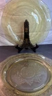 Federal Patrician Spoke Pattern Amber Yellow Depression Glass Dinner Plate 11"