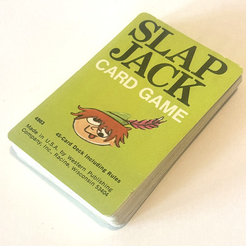 Vintage 1965 Whitman Slap Jack Card Game Complete 45 Card Deck Plastic Case 4903