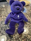 Ty Beanie Babies Limited Princess Diana Bear Plush Toy Purple Vintage 1997