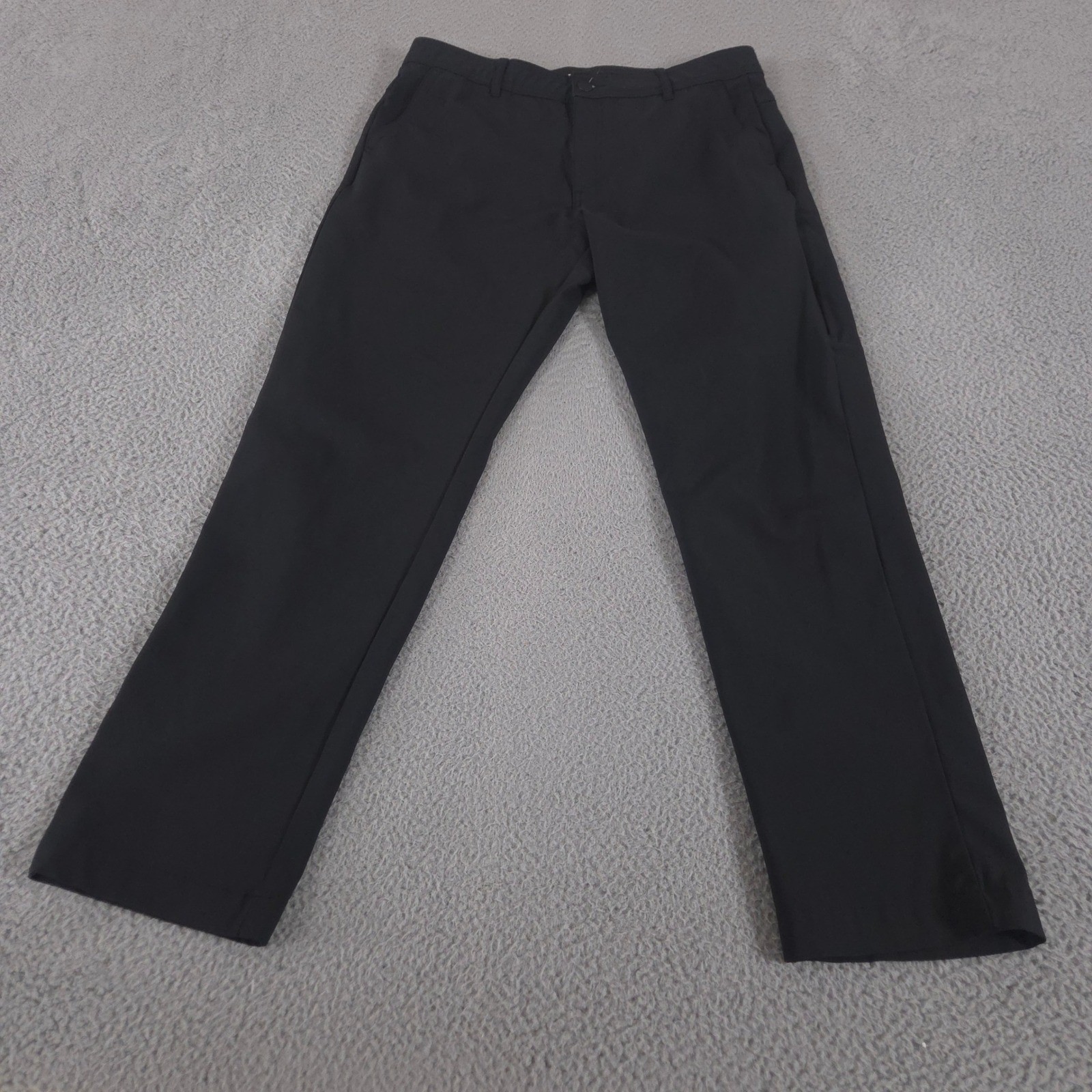 Hurley Pants Mens 34x32 Black Straight Leg Performance Stretch Chino Trousers
