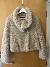 Women’s Zara Basic Soft Teddy Coat - Size Eur L/ UK12