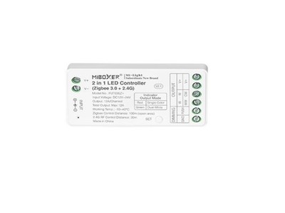2in1 LED-Controller Zigbee 3.0 + 2,4G  für Single & Dual Color 12 24V DC 12A