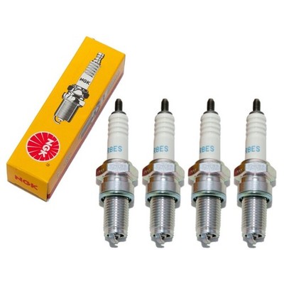 Zündkerzen Set NGK 4x DR8ES entstört 19mm Langgewinde Ø 12mm, 2204 5423