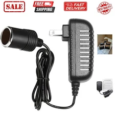 AC to DC Converter 2A 24W Car Cigarette Lighter Socket 110-240V to 12V AC/DC ...