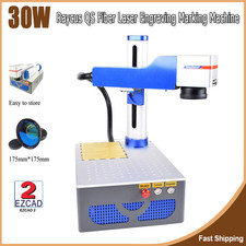 Raycus QS 30W Fiber Laser Engraving Marking Machine 175*175mm For Metal DIY