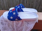 WOMENS NIKE VICTORI  ONE PRINT PATRIOTIC  SLIDE SANDALS SZ 8 CN9676-400 — photo 3