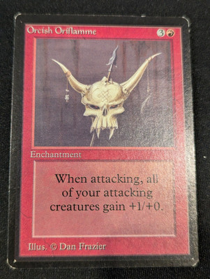Orcish Oriflamme - Beta - Uncomomn - LP - MTG - Magic the Gathering - Red - Ench