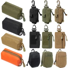Tactical Molle Keychain Pouch Gear EDC Pocket Organizer Coin Purse Men Waist Bag