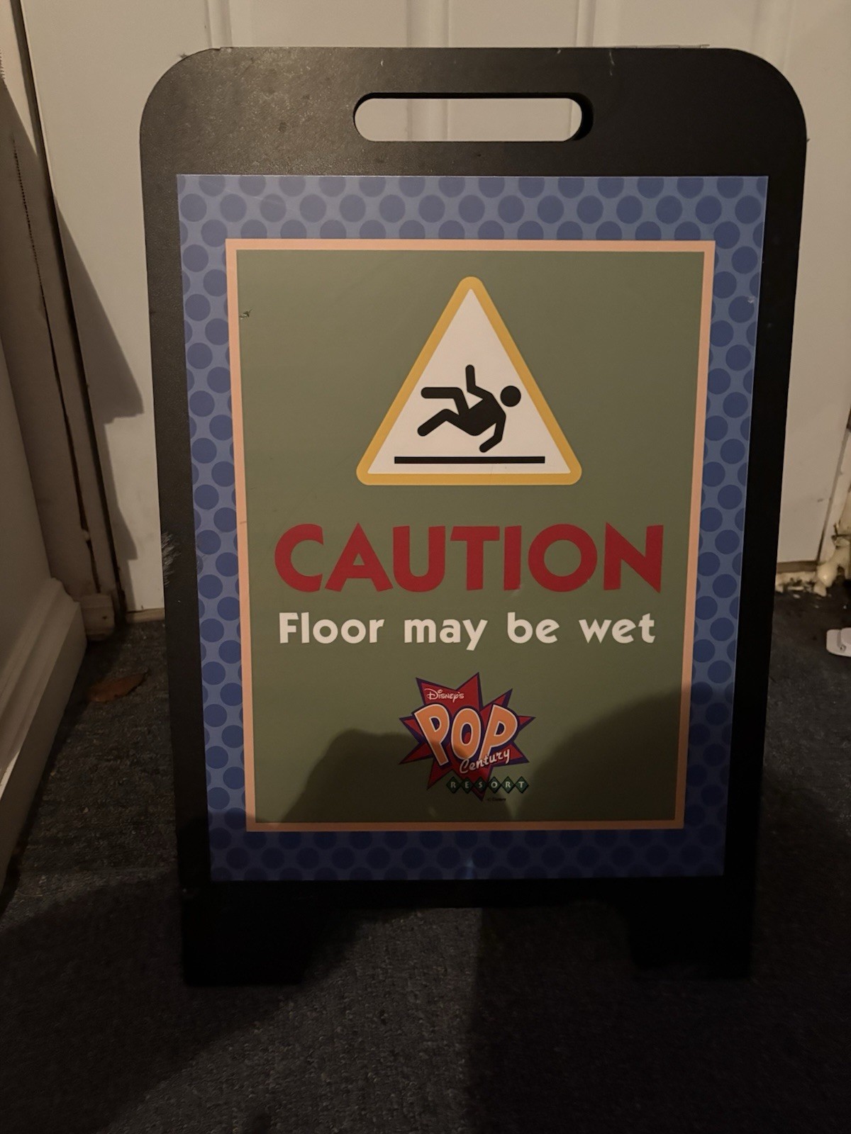 Disney Pop Century Resort used Caution 2 sided sign