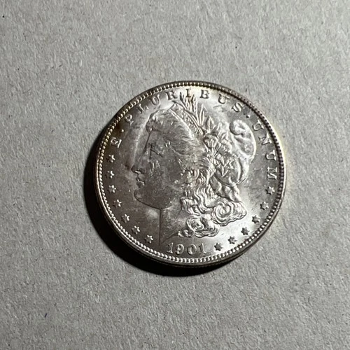 1901 Morgan Silver Dollar $1 0.9 Fineness 90% Silver New Orleans Circulated Coin