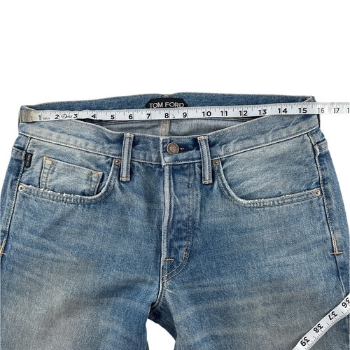 Tom Ford Men's Slim Fit Distressed Jeans 31 - Picture 7 of 15